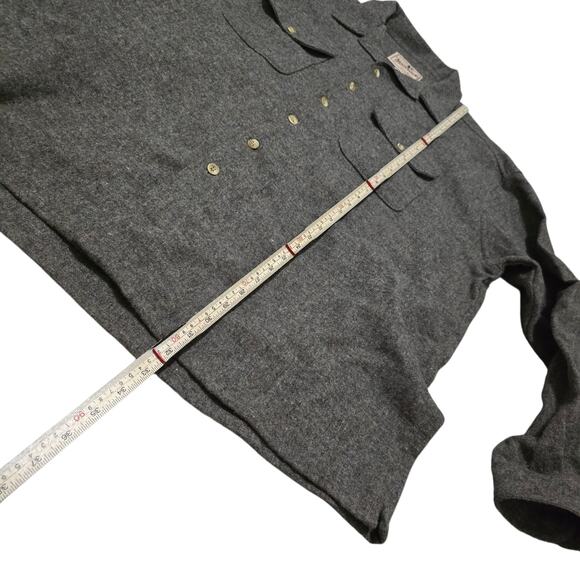 Vintage Woolrich Wool Shirt Jacket Brown 2XL John Rich Woolen Mills - Picture 7 of 8